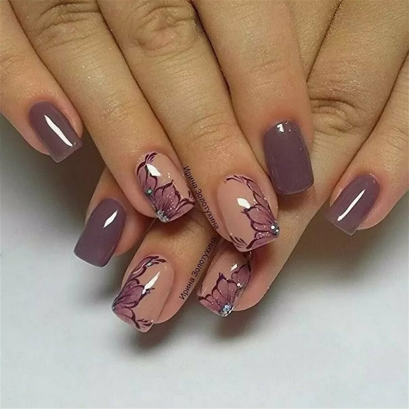 Красивый маникюр на короткие ногти гель лаком