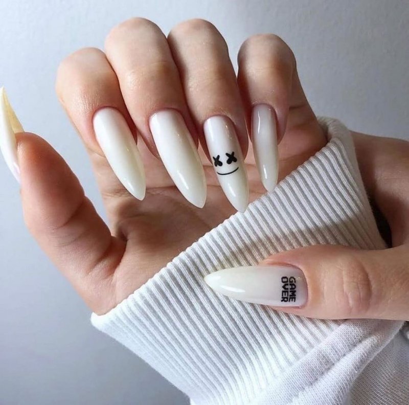 Long Acrylic Nails