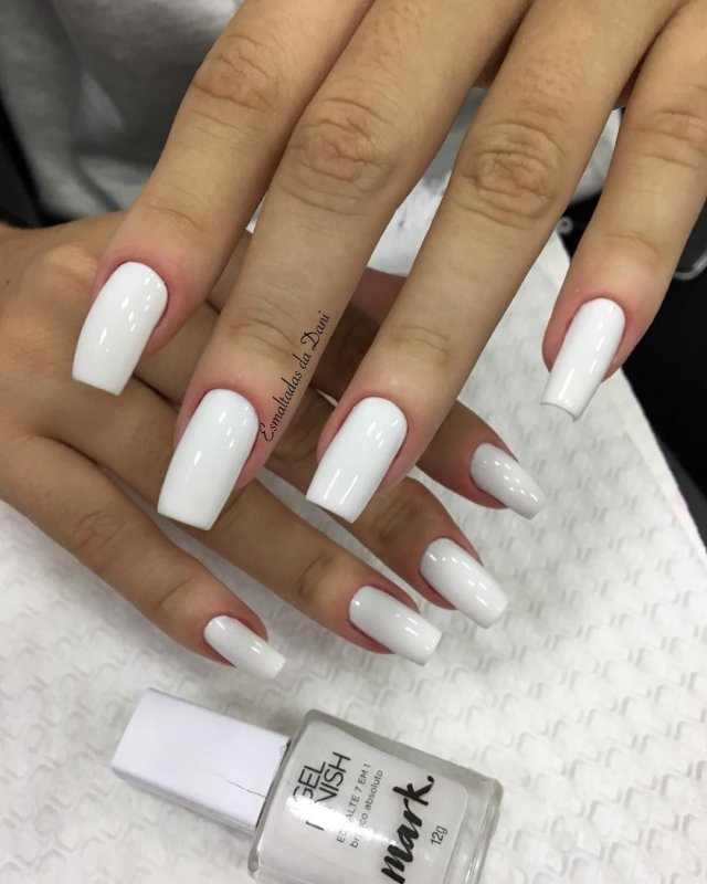 Ногти длинные квадратные прозрачные