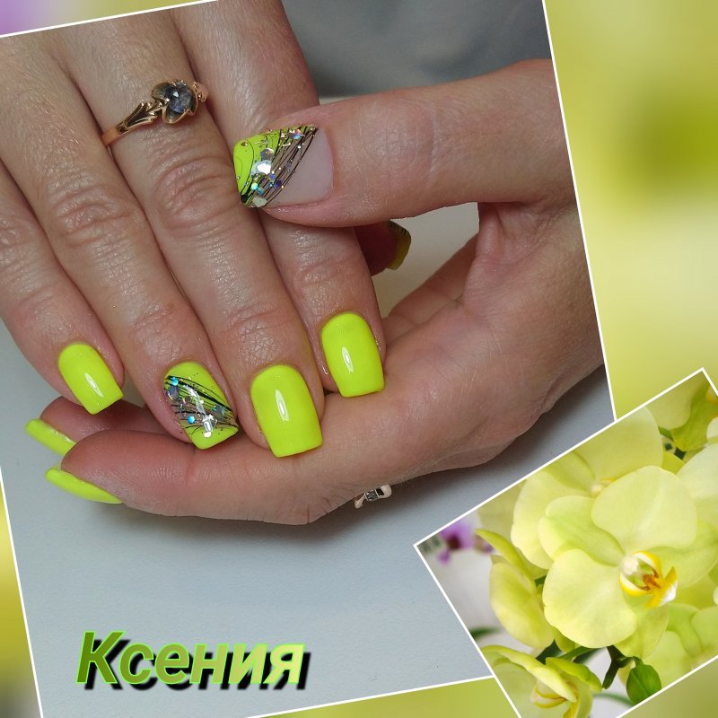 Летний маникюр френч