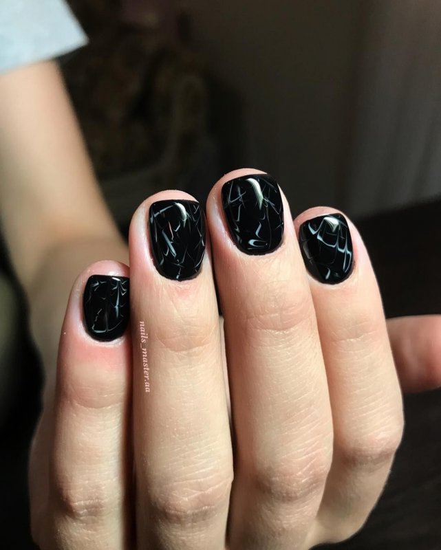 Маникюр на короткие ногти т
