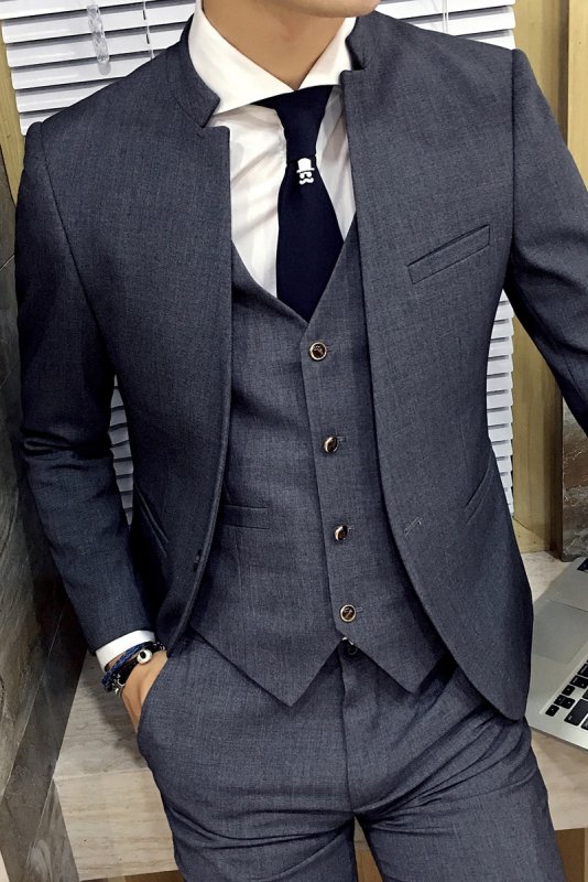 Мужские костюмы тройка Slim Fit