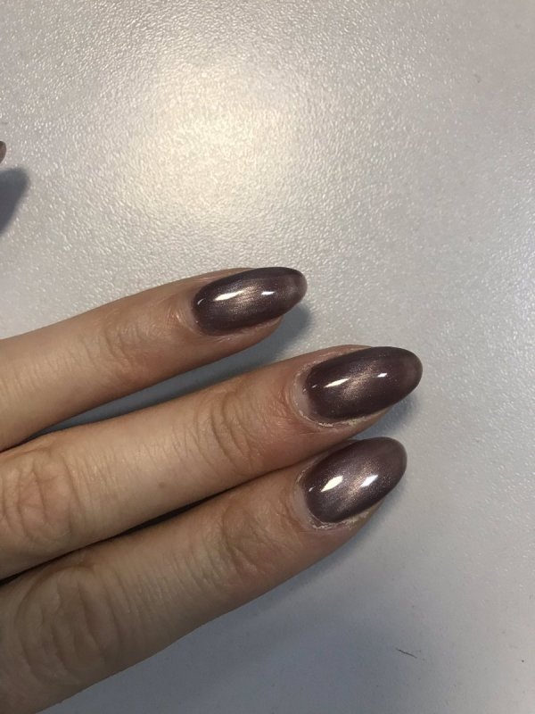 Маникюр на короткие ногти однотонный за 40