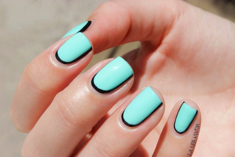 Летний маникюр на короткие ногти