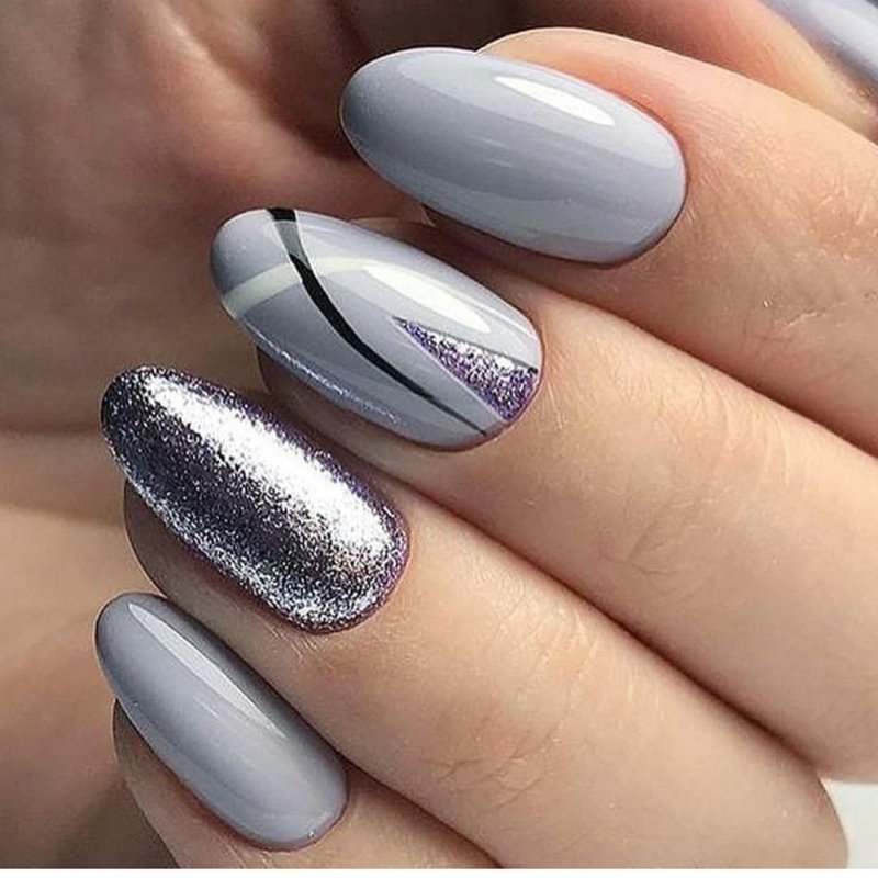 Серые ногти