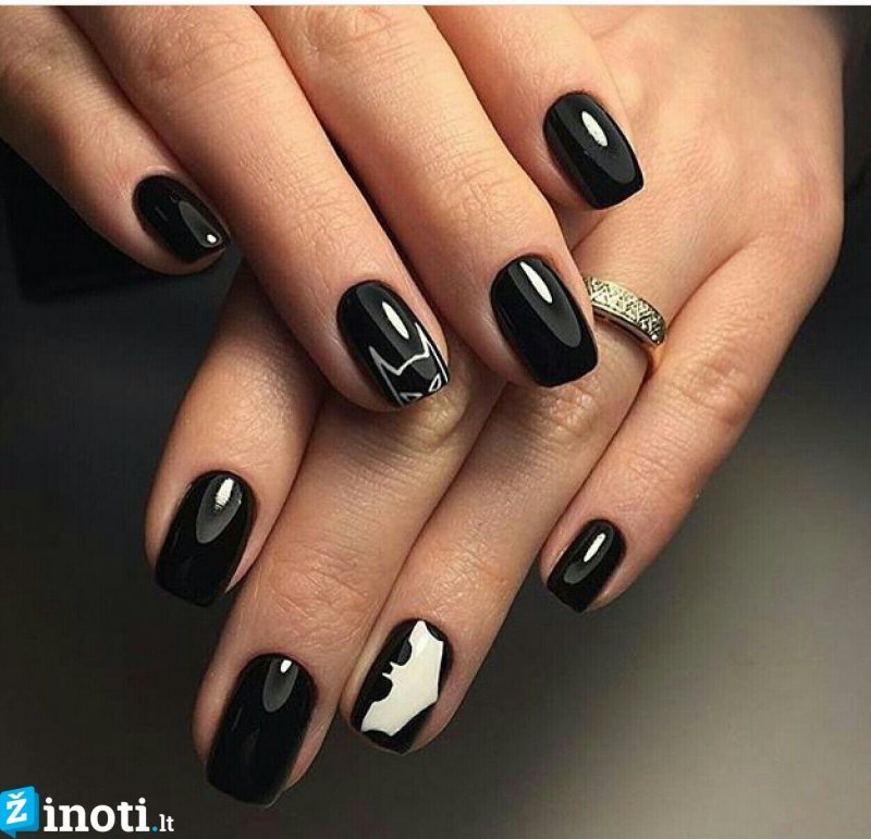 Маникюр на короткие ногти ту