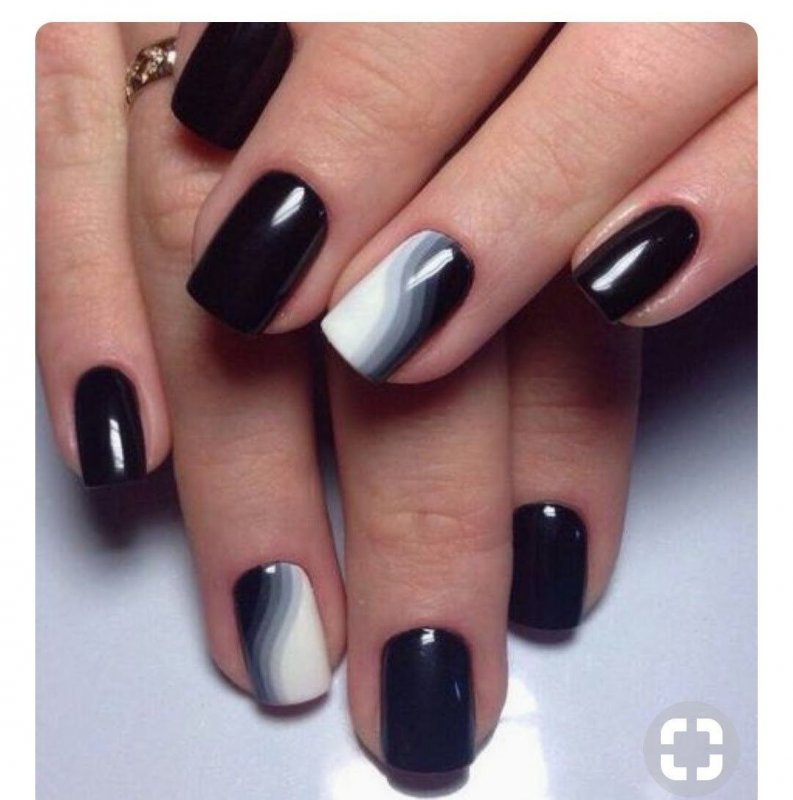 Шеллак черно белый