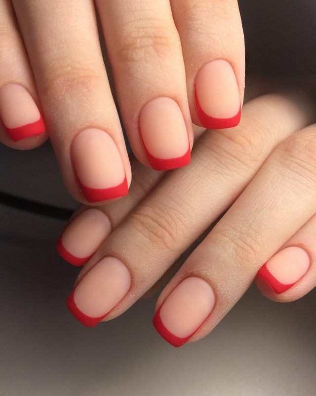 Френч на короткие ногти