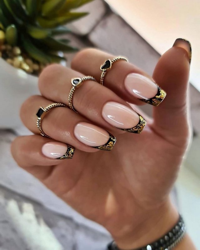 Френч на короткие ногти