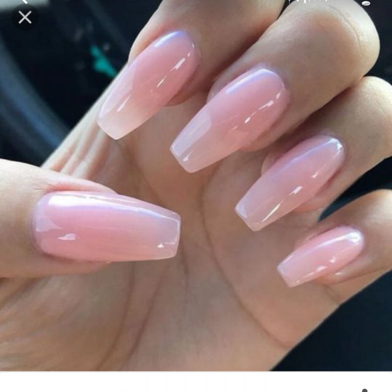 Nails nude Acrylic Pink nude Nails on we Heart it