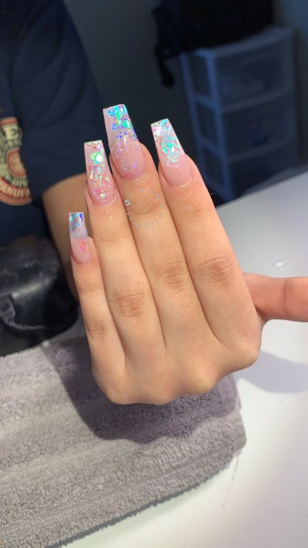 Длинные акриловые ногти
