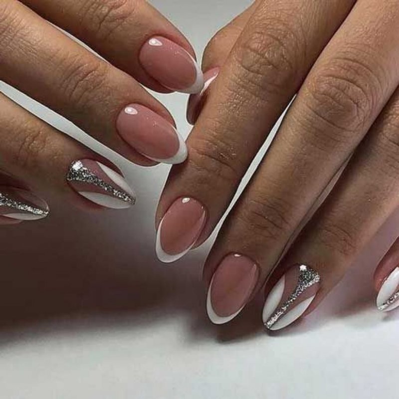 Ногти круглые короткие пастельные
