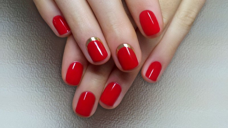 Shellac лунный френч красный