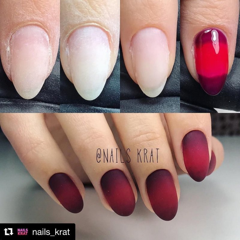 Миндаль с краской омбре