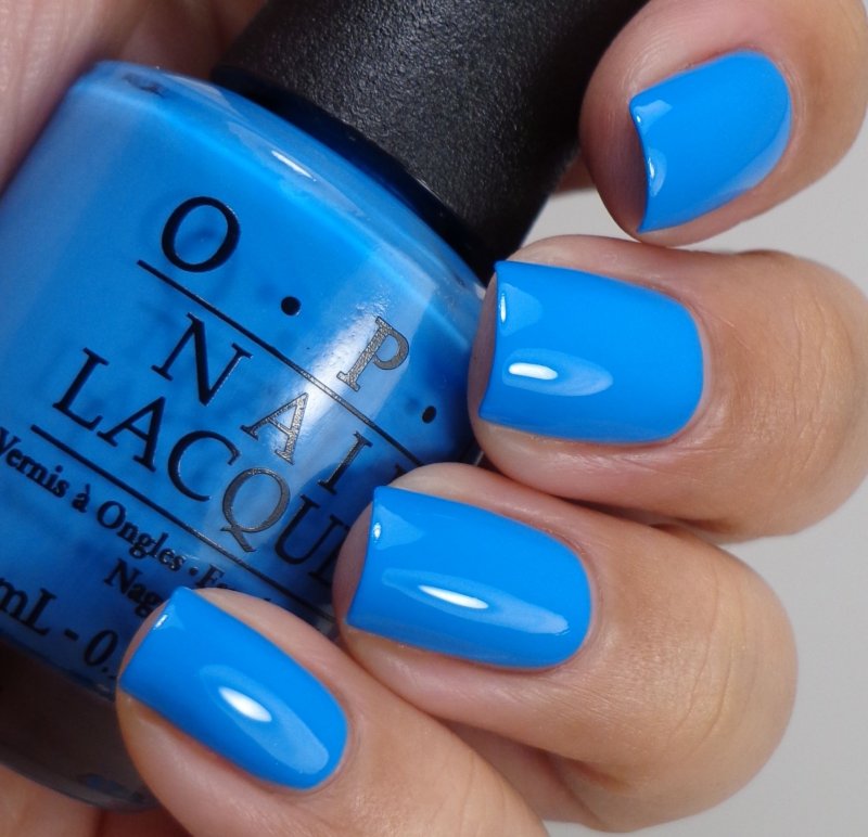 OPI синий лак