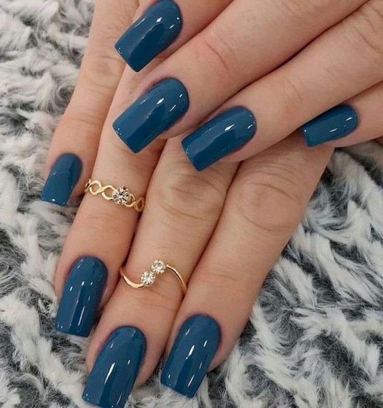 Синие ногти