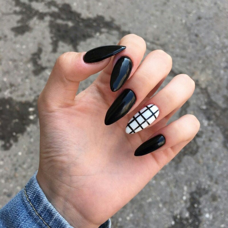 Черные ногти топовые