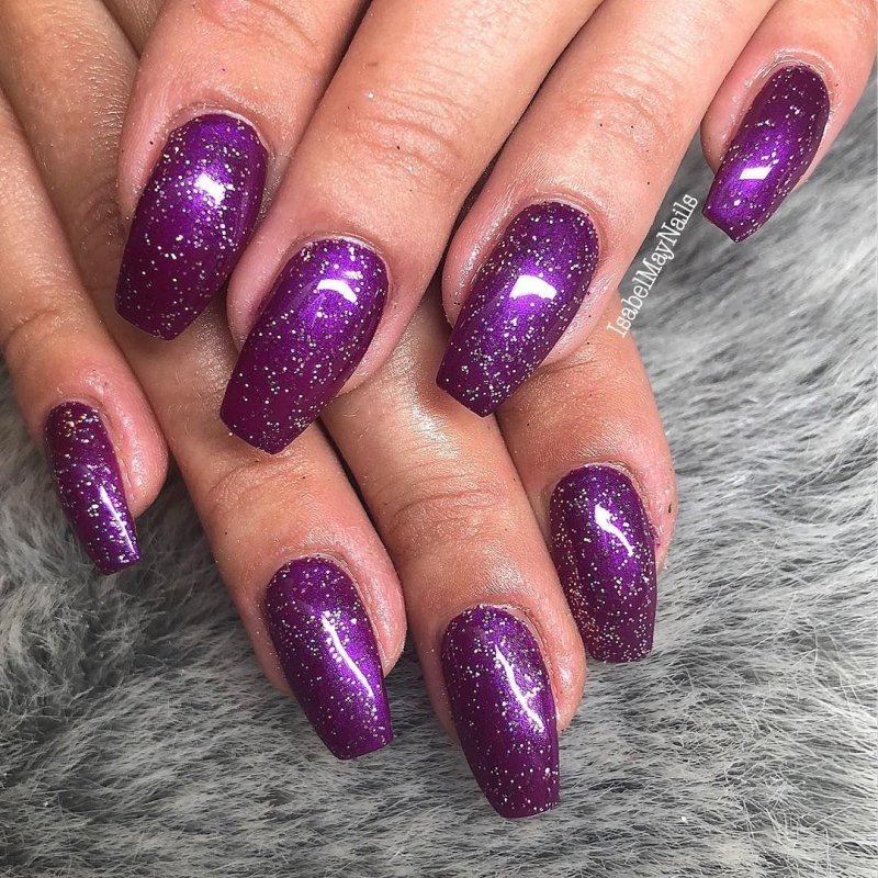 Purple-Black Nails