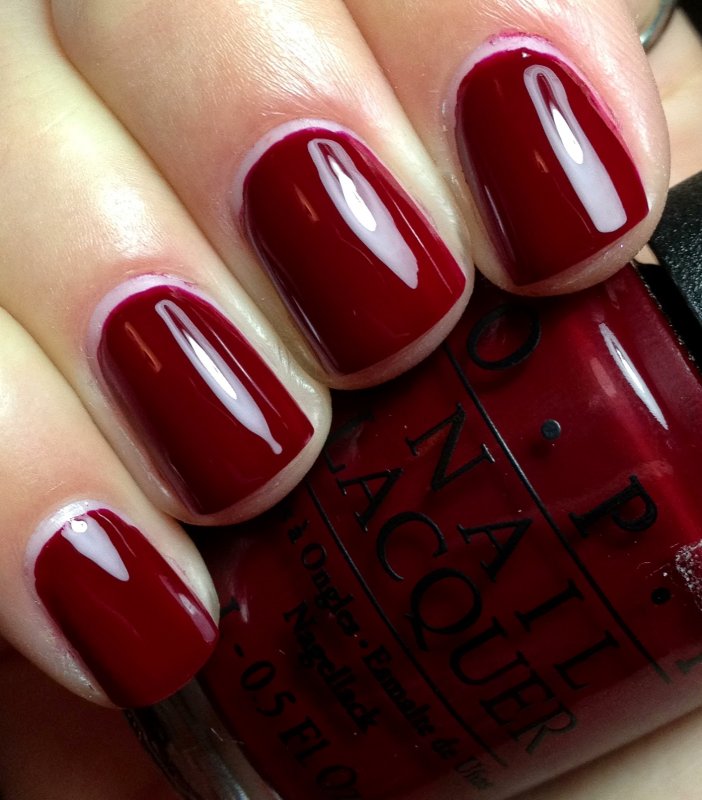 Темно-красный гель лак OPI