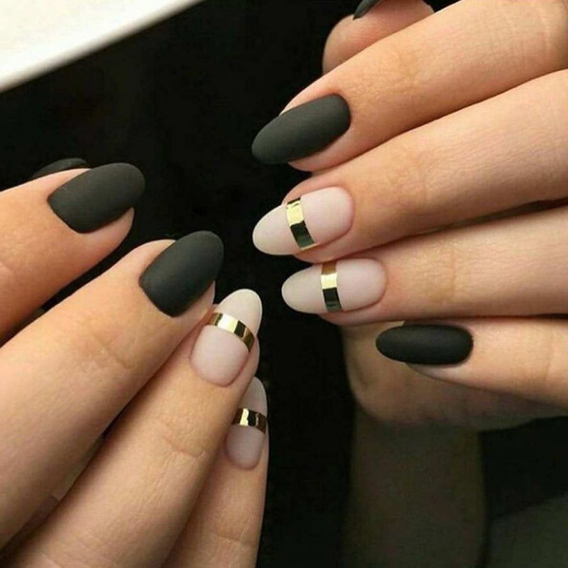 Маникюр на длинные ногти т