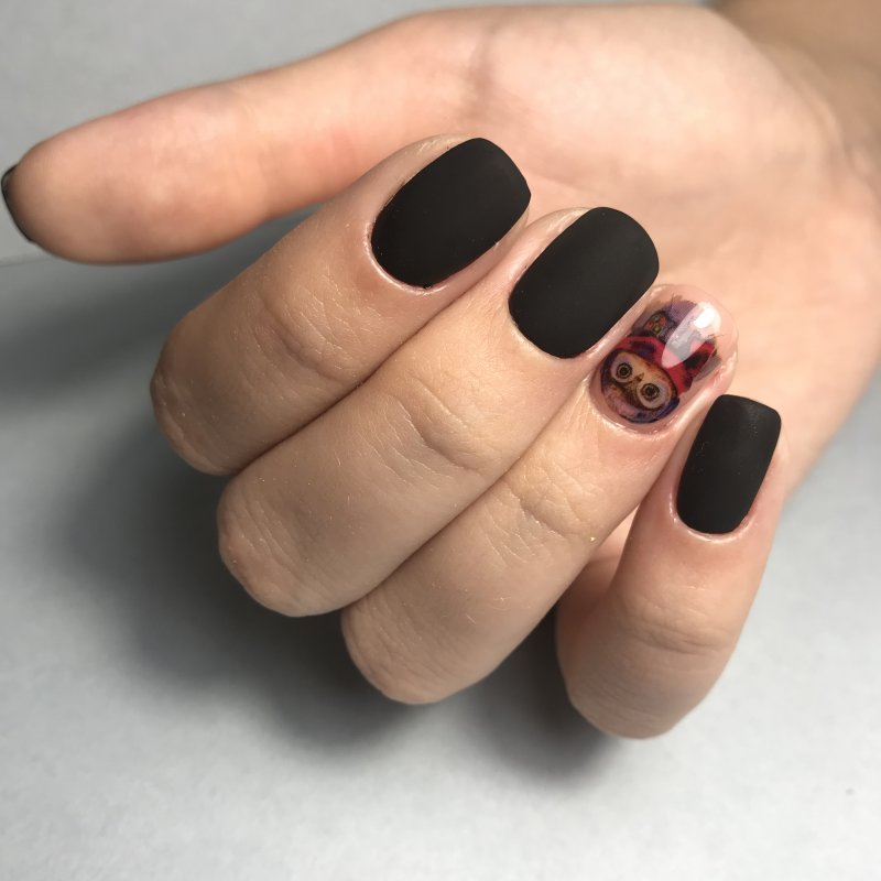 Серые ногти со слайдерами