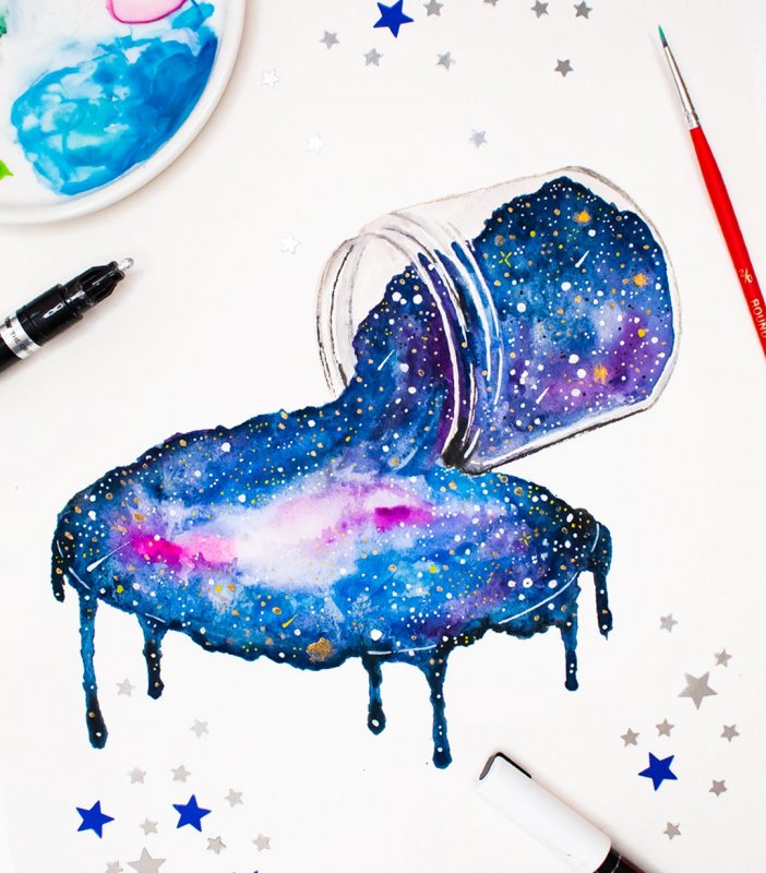 Идеи для рисования космос