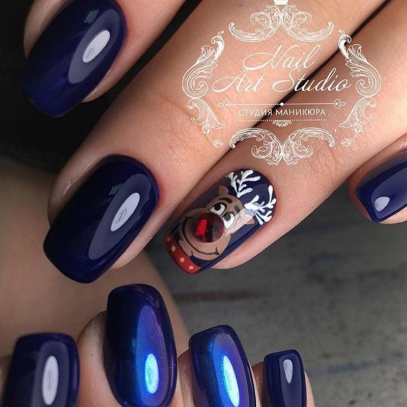Короткие накрашенные ногти