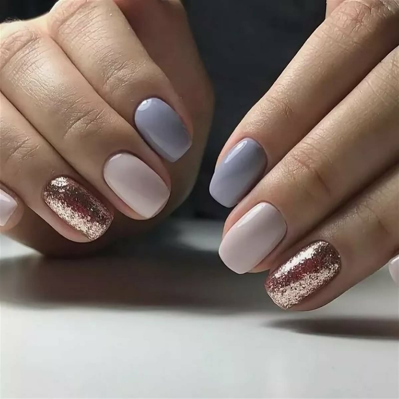 Модный маникюр на короткие ногтт