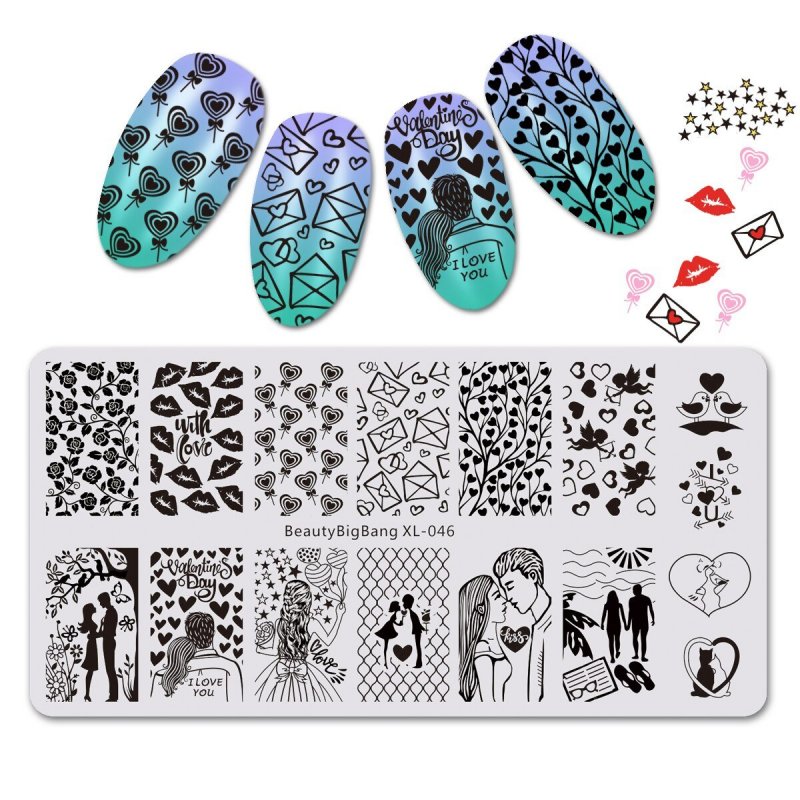Пластина для стемпинга xl031 (6*12 см) BEAUTYBIGBANG