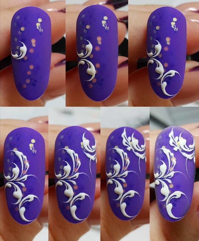 Узоры для рисования на ногтях