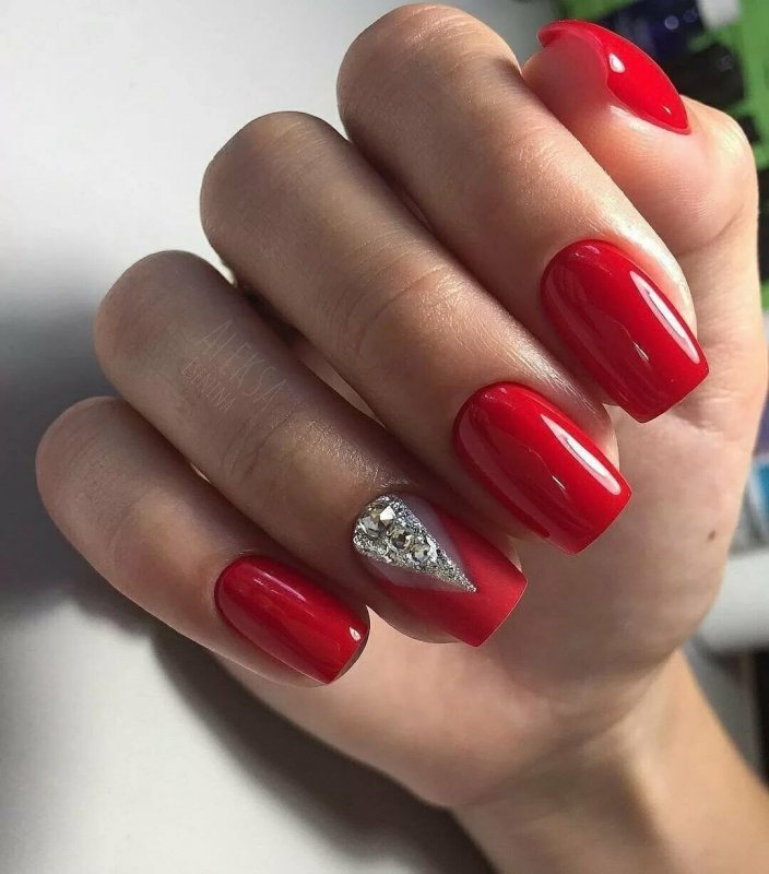 Long Red Nails