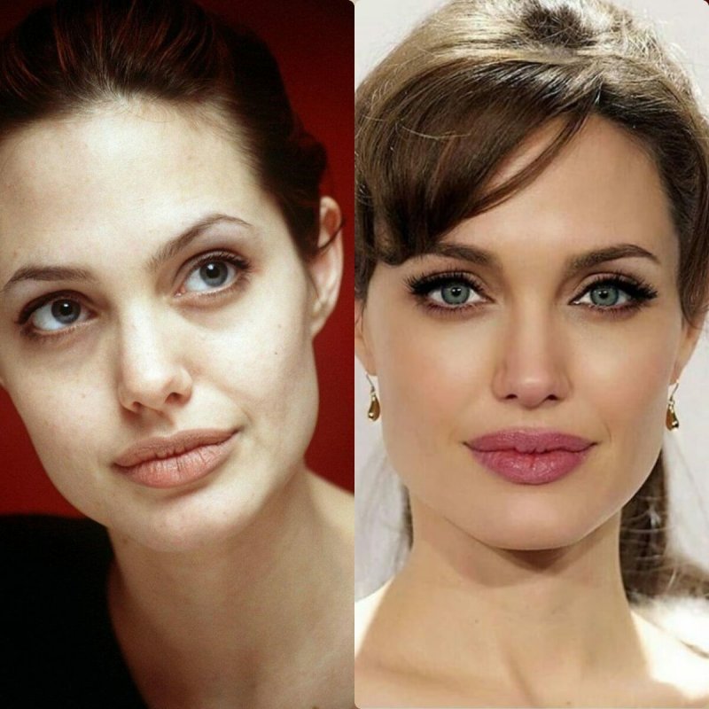 Анджелина Джоли макияж глаз
