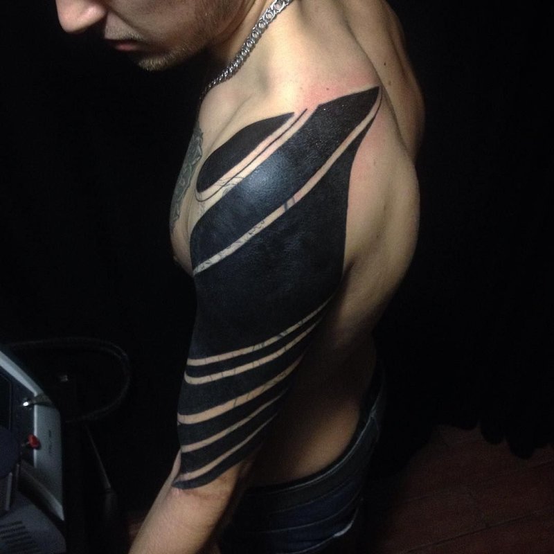 Blackwork тату Sleeve