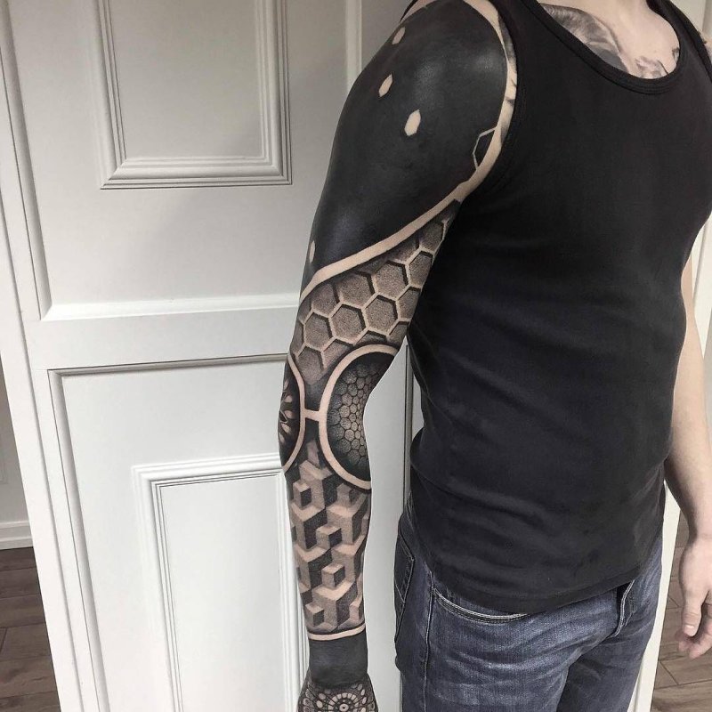Blackwork Tattoo рукава