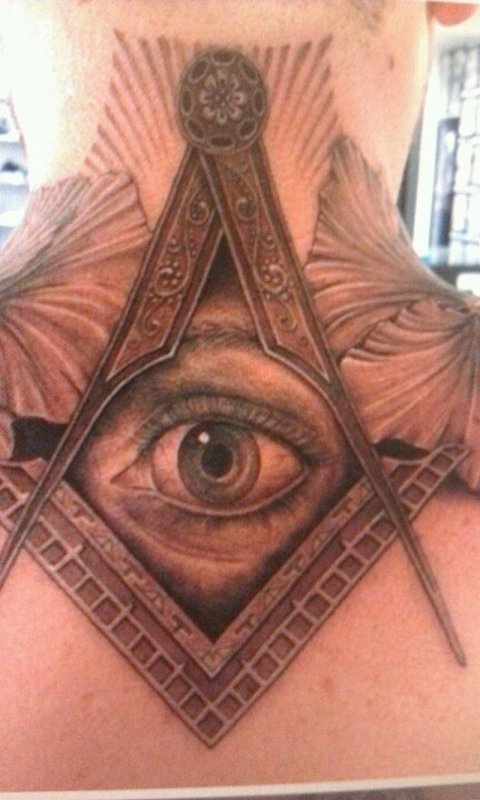 Tattoo глаз гора Всевидящее око