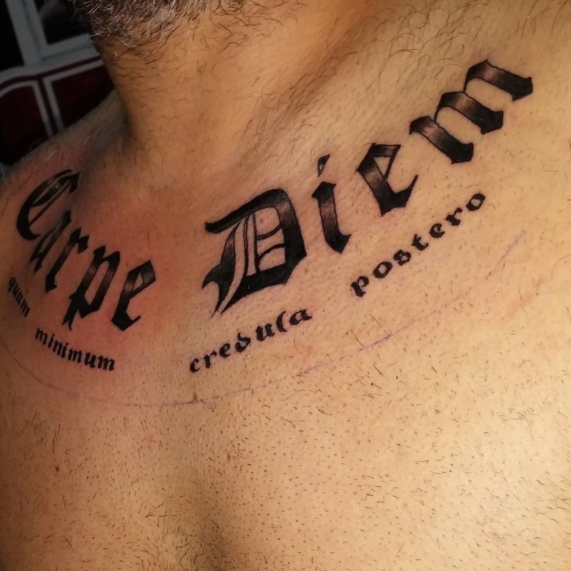 Carpe Diem тату