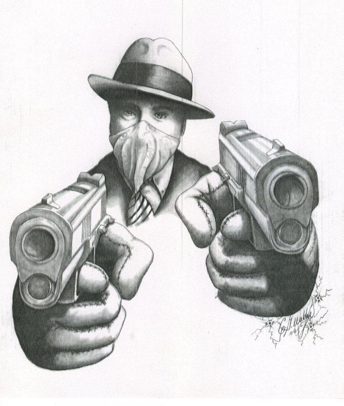 Эскизы гангстеров