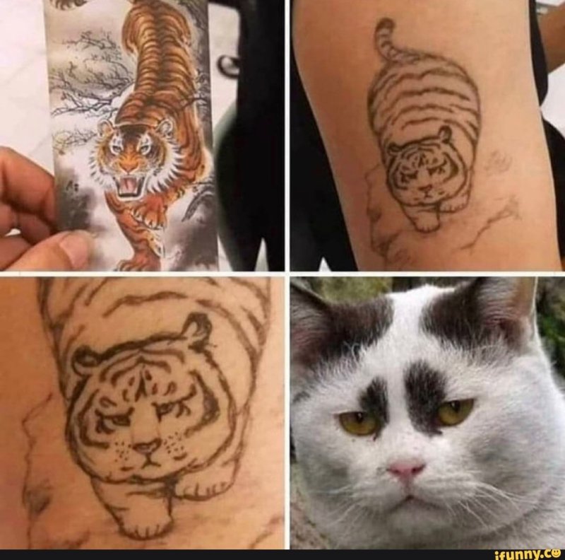Неудачные тату портреты