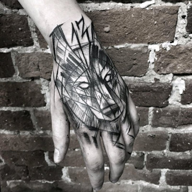 Inez Janiak Wolf Tattoo эскизы