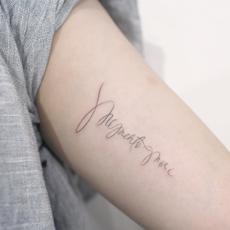 Memento Mori Memento vivere Татуировка