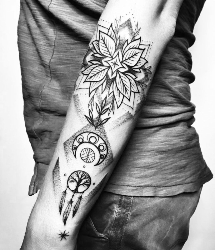 Linework предплечье