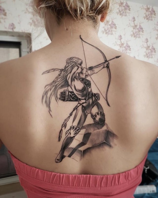 Стрелец Sagittarius тату