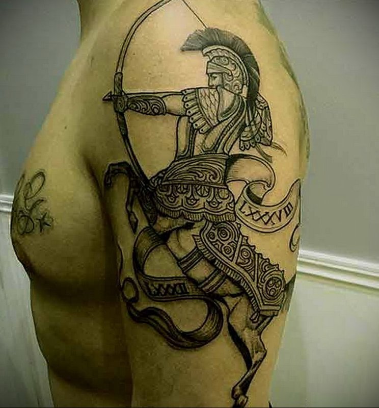 Стрелец Sagittarius тату