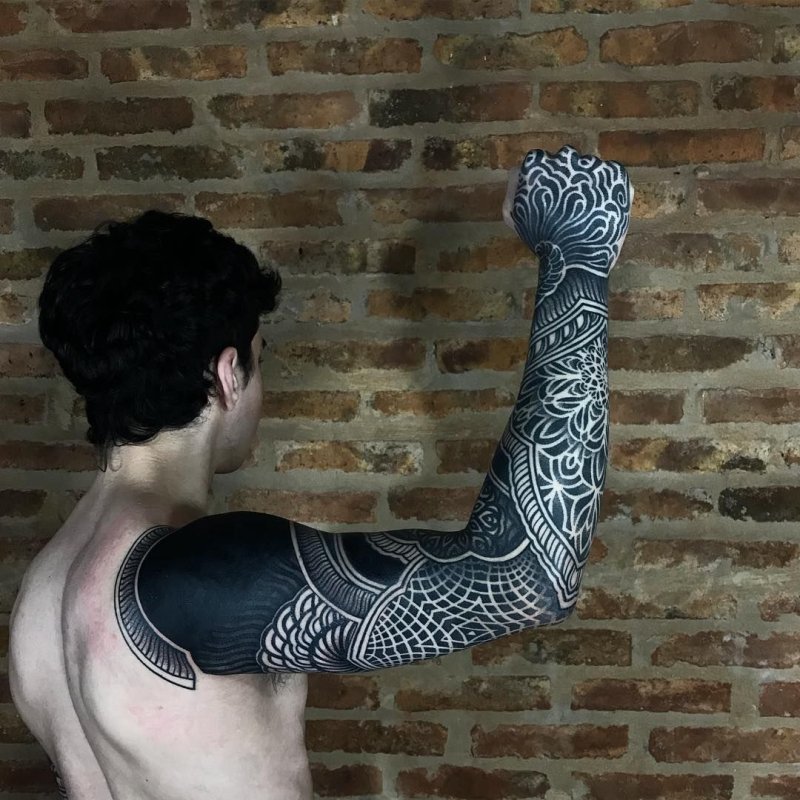 Блэкворк (blackwork)