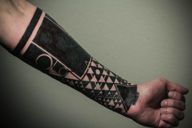 Полурукав blackwork