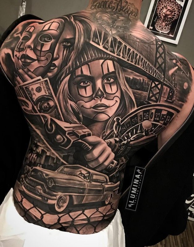 Chicano стиль тату