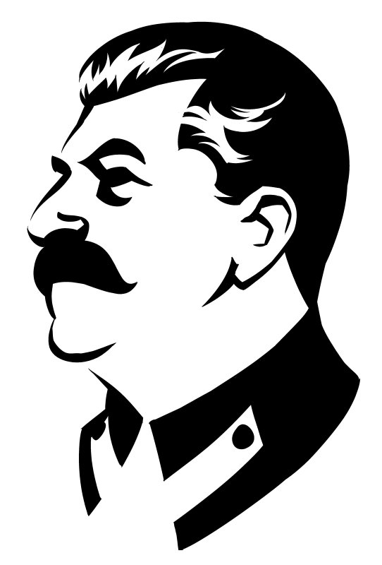 Сталин силуэт профиль