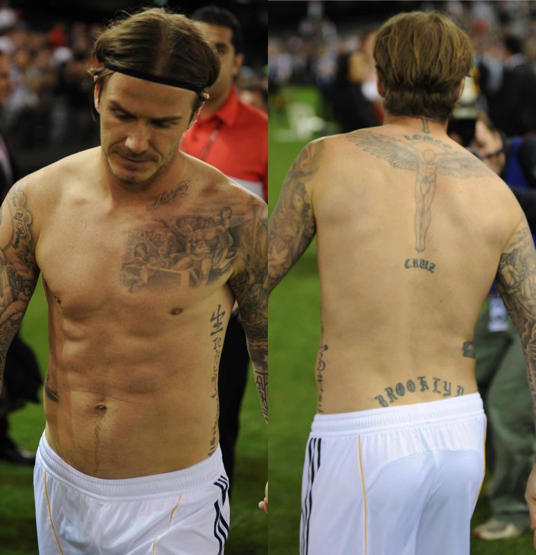 Beckham футболист Татуировки