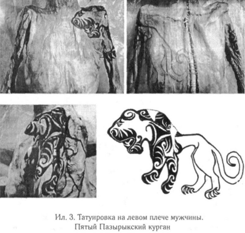 Тату вождя Пазырыкского Кургана