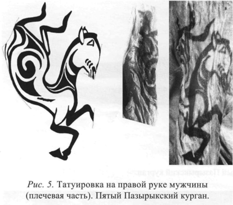 Тату вождя Пазырыкского Кургана